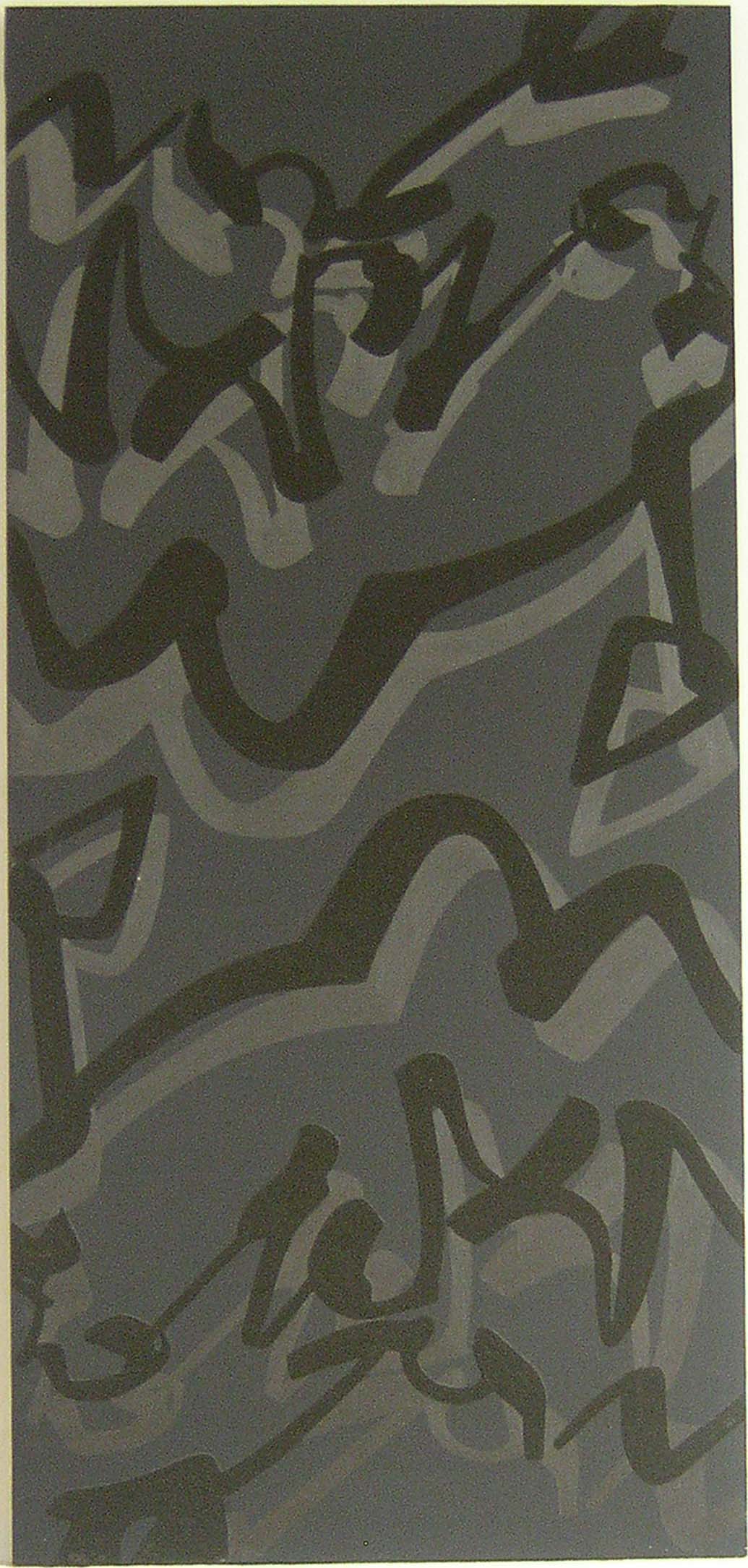 Evento. 1988, cm 160 x 75, Acrilico e sabbia su tela
