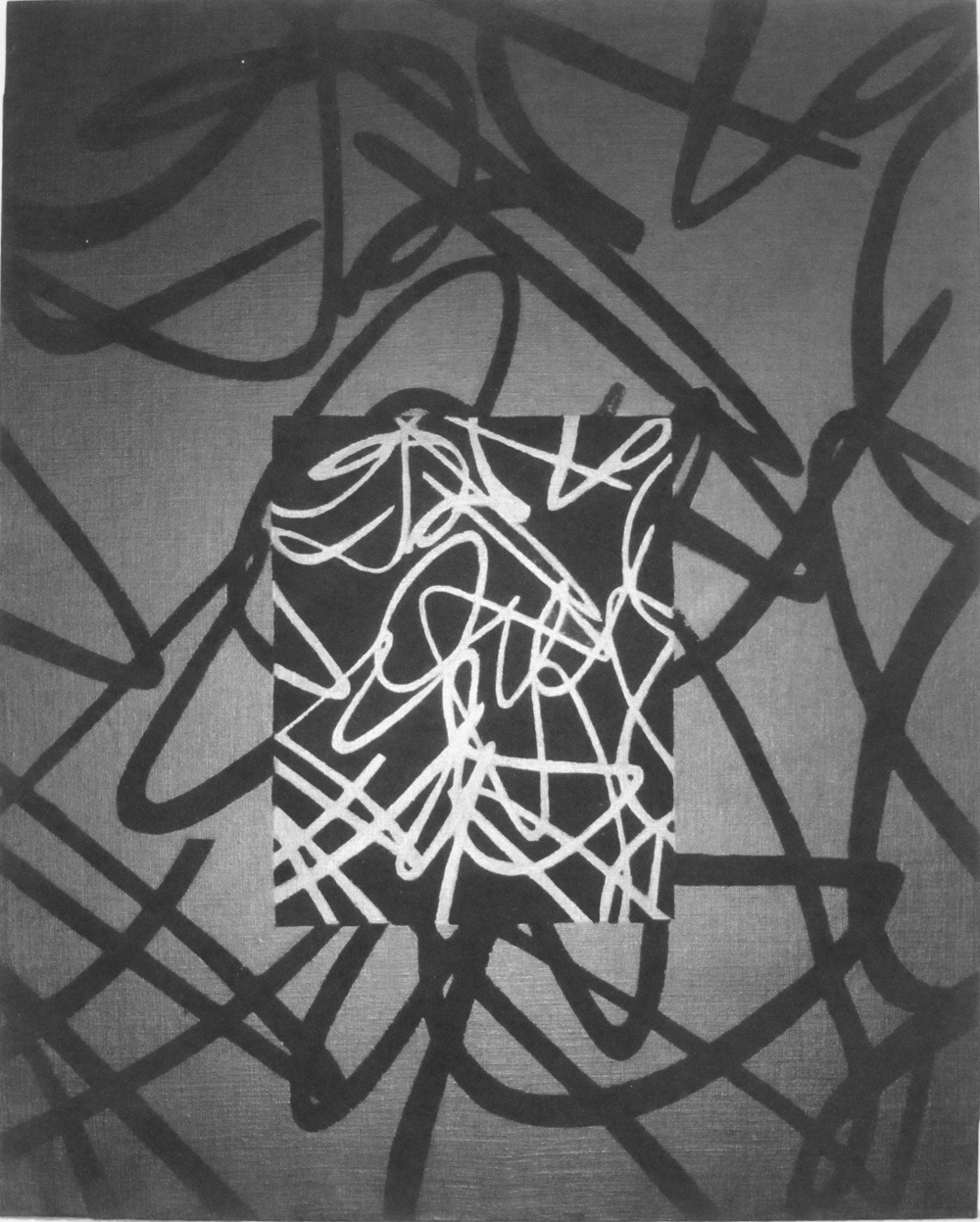 Matenità, 2004, cm 100 x 80, Acrilico e sabbia su tela 