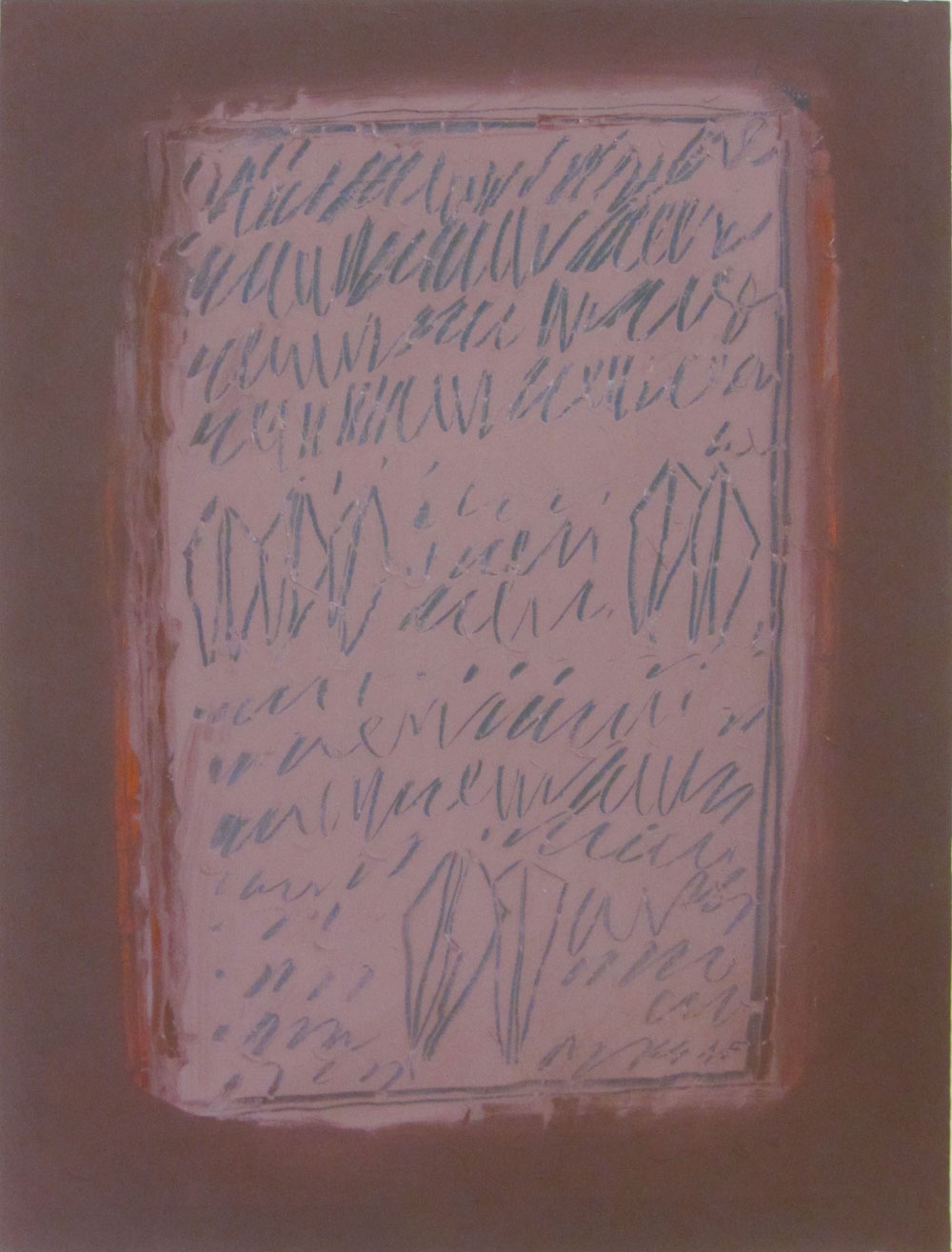 Racconti, 1964, cm 73 x 55, Tempera su carta
