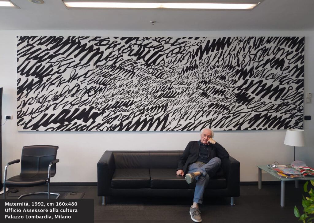 Maternità, 1992, cm 160x480 Ufficio Assessore alla cultura Palazzo Lombardia, Milano